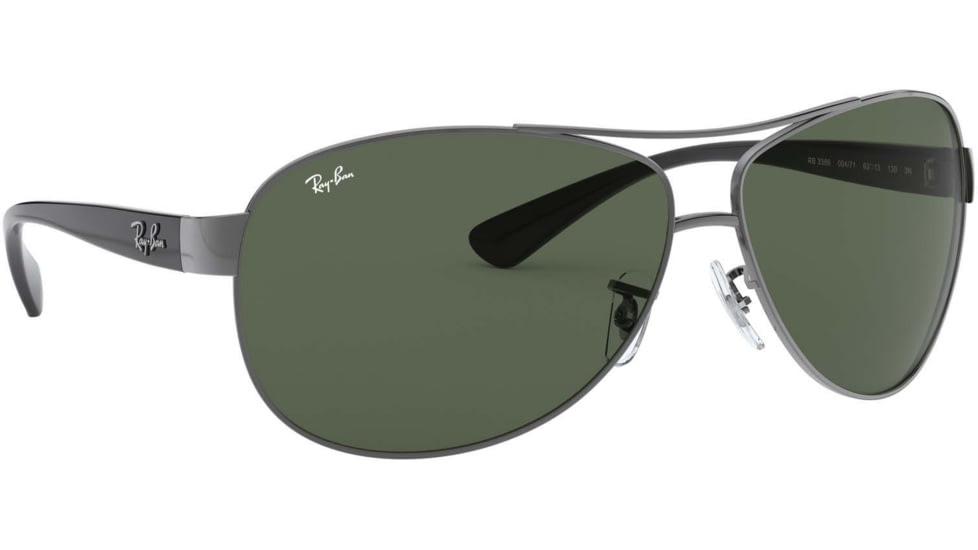 Ray-Ban Sunglasses RB3386 - Gunmetal Frame / Green 67 mm Diameter Lenses, 004-71-6713