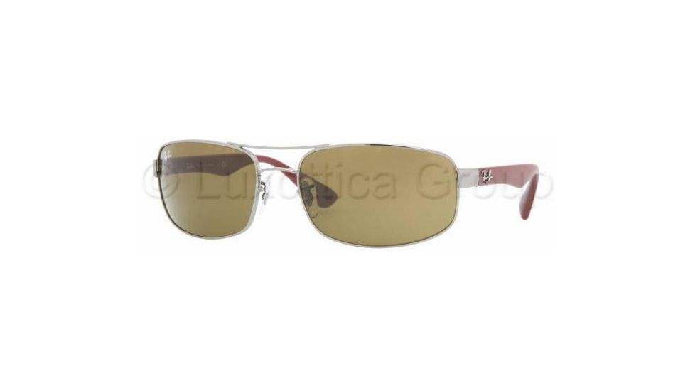 Ray-Ban RB3445 Sunglasses with No-Line Progressive Rx Prescription Lenses RB3445-106-6417 - Lens Diameter: 64 mm, Frame Color: Gunmetal