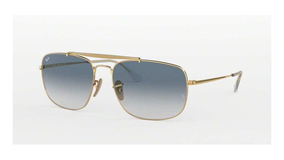 Ray-Ban THE COLONEL RB3560 Bifocal Prescription Sunglasses RB3560-001-3F-58 - Lens Diameter 58 mm, Frame Color Gold