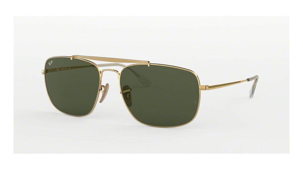 Ray-Ban THE COLONEL RB3560 Bifocal Prescription Sunglasses, 61mm, Gold, RB3560-001-61-BI