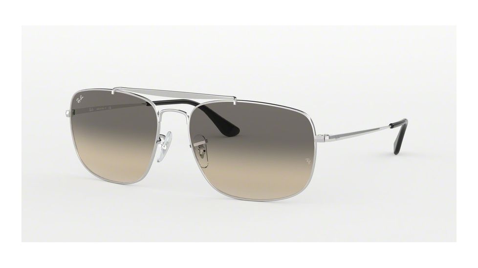 Ray-Ban THE COLONEL RB3560 Bifocal Prescription Sunglasses, 61mm, Silver, RB3560-003-32-61-BI