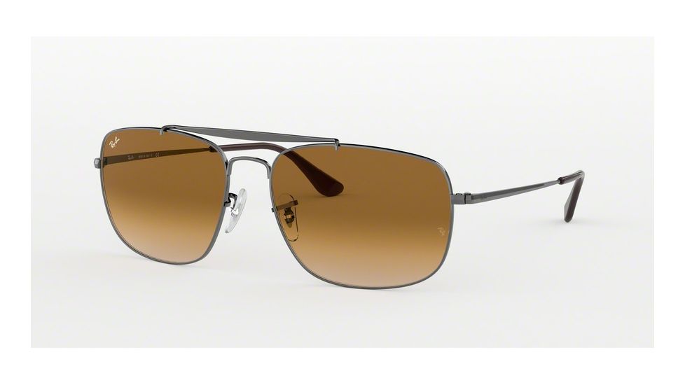 Ray-Ban THE COLONEL RB3560 Bifocal Prescription Sunglasses, 61mm, Gunmetal, RB3560-004-51-61-BI