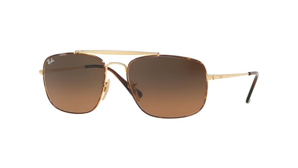 Ray-Ban THE COLONEL RB3560 Bifocal Prescription Sunglasses RB3560-910443-61 - Lens Diameter 61 mm, Frame Color Havana
