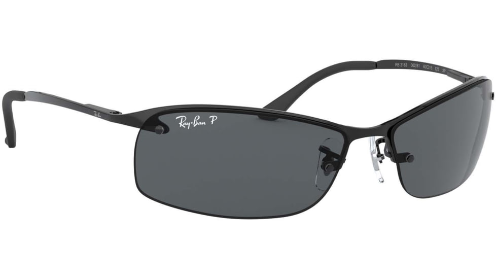Ray-Ban Top Bar Sunglasses RB3183 002/81-63 - Black Frame, Polar Grey Lenses