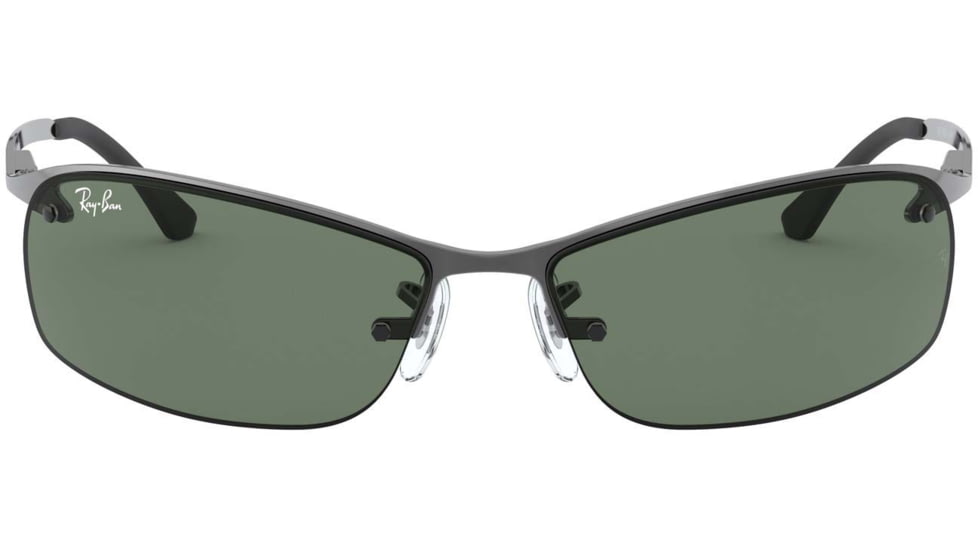 Ray-Ban Top Bar Sunglasses RB3183 004-71-6315 - Gunmetal Frame / Green Lenses