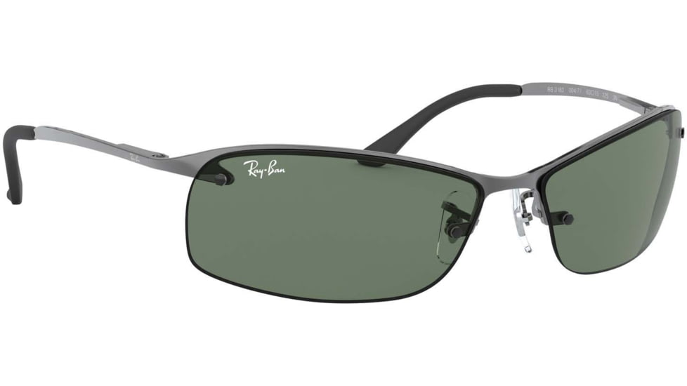 Ray-Ban Top Bar Sunglasses RB3183 004-71-6315 - Gunmetal Frame / Green Lenses