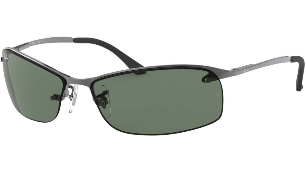 Ray-Ban Top Bar Sunglasses RB3183 004-71-6315 - Gunmetal Frame / Green Lenses