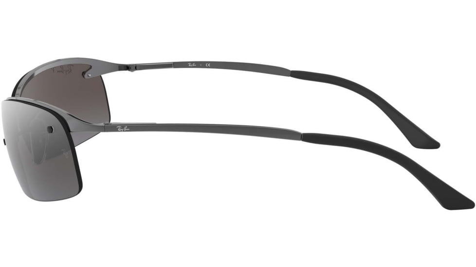 Ray-Ban Top Bar Sunglasses RB3183 004-82-6315 - Gunmetal Frame / Polarized Gray Mirror Silver Grad. Lenses