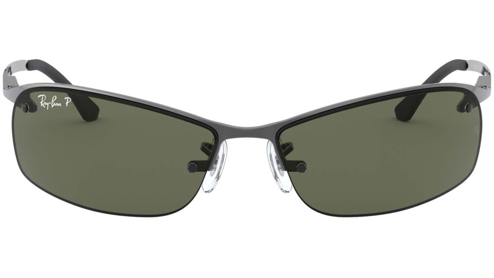 Ray-Ban Top Bar Sunglasses RB3183 004-9A-6315 - Gunmetal Frame / Polarized Green Lenses