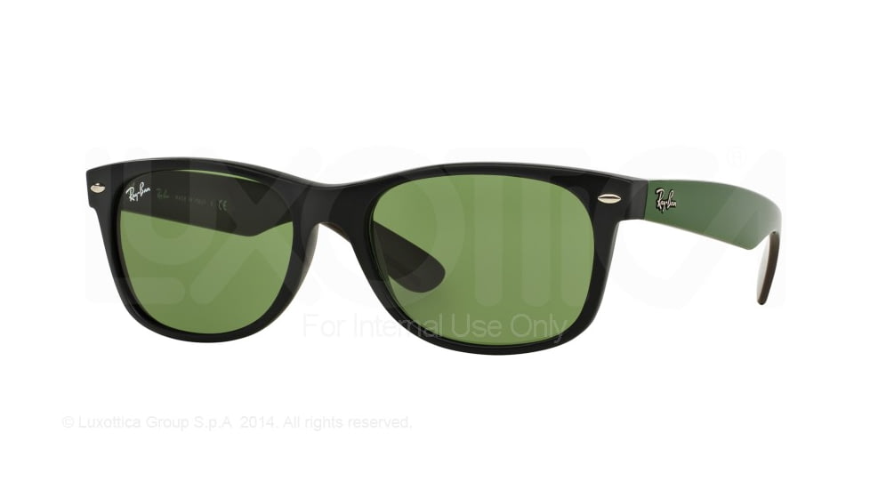 Ray-Ban New Wayfarer Prescription Sunglasses RB2132 RB2132-61844E-52 - Lens Diameter 52 mm, Frame Color Matte Black