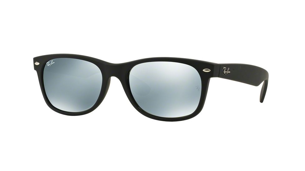 Ray-Ban New Wayfarer Prescription Sunglasses RB2132 RB2132-622-30-55 - Lens Diameter 55 mm, Frame Color Rubber Black