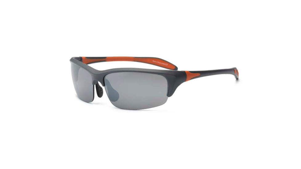 Real Kids Shades Graphite/Orange Blade Frame Polycarbonate with PC/Polarized Lens 10+, Unisex 10BLDGRORP2