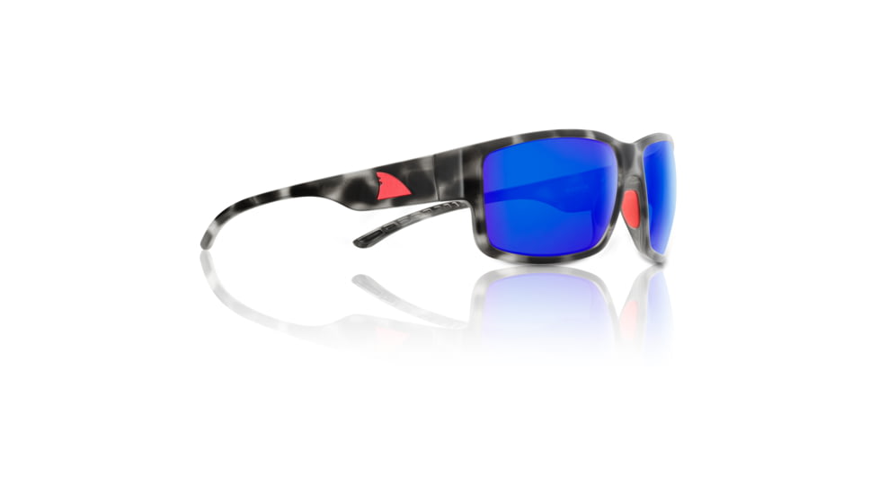 Redfin Polarized Sanibel Sunglasses, Black Tortoise Frame, Atlantic Blue Polarized Lens, One Size, 1406
