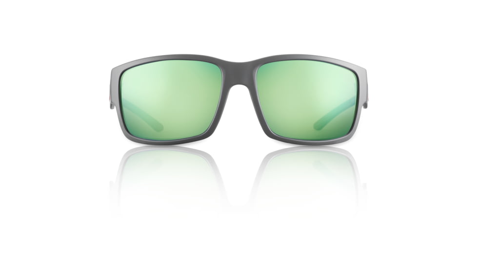 Redfin Polarized Sanibel Sunglasses, Matte Gray Frame, Seagrass Polarized Lens, One Size, 1410