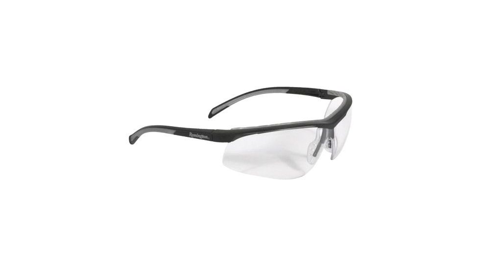 Remington T-71 Safety Glasses, Black Frame, Indoor/Outdoor Lens 90C