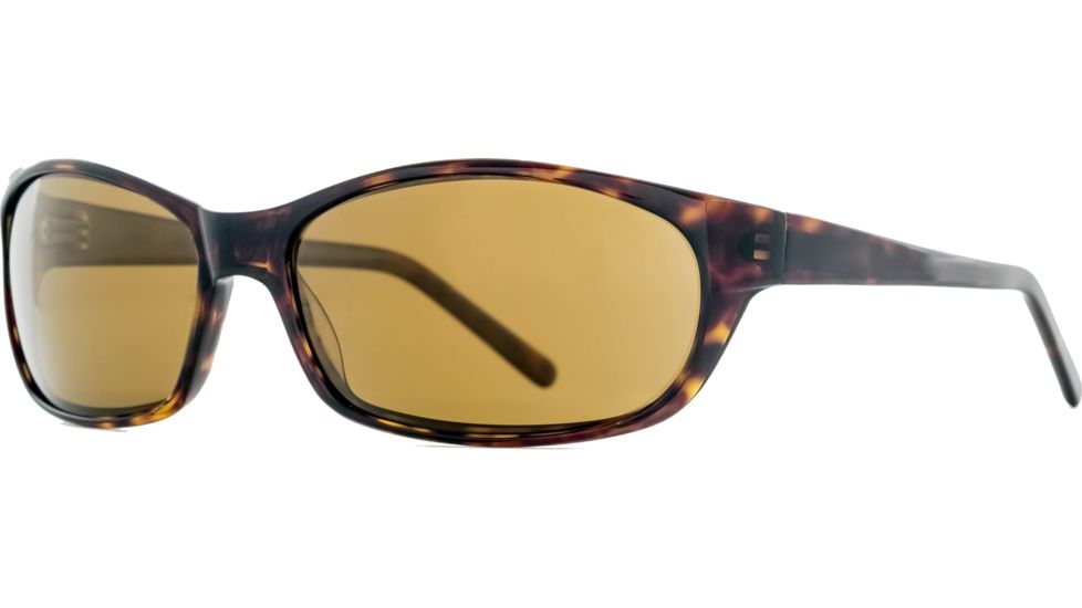 Reptile Sun Brady Sunglasses, Dark Tortoise Frame, Titanium Gold/Glass Lens, Polarized, BRAGDT
