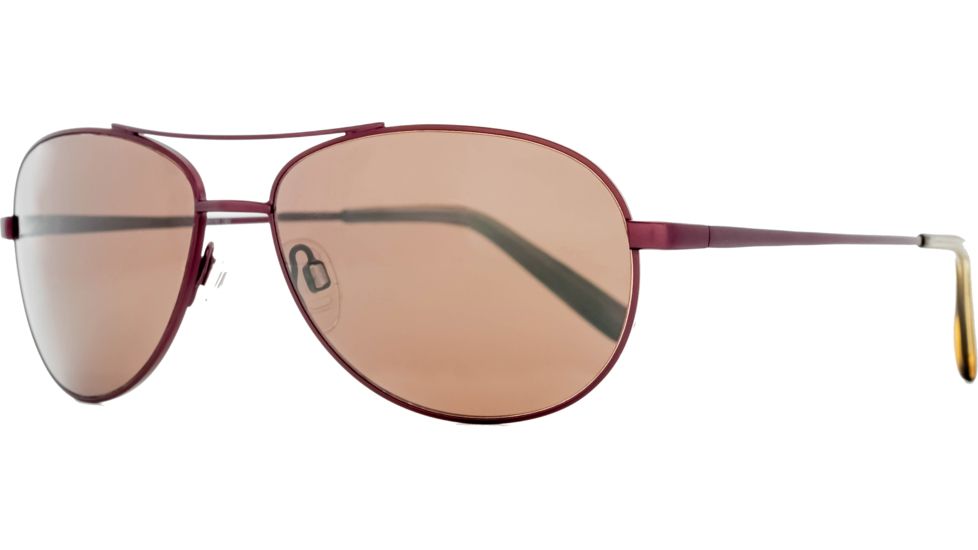 Reptile Sun Madagascar Sunglasses, Dark Brown Frame, Titanium Gold/Poly Lens, Polarized, MADGDB