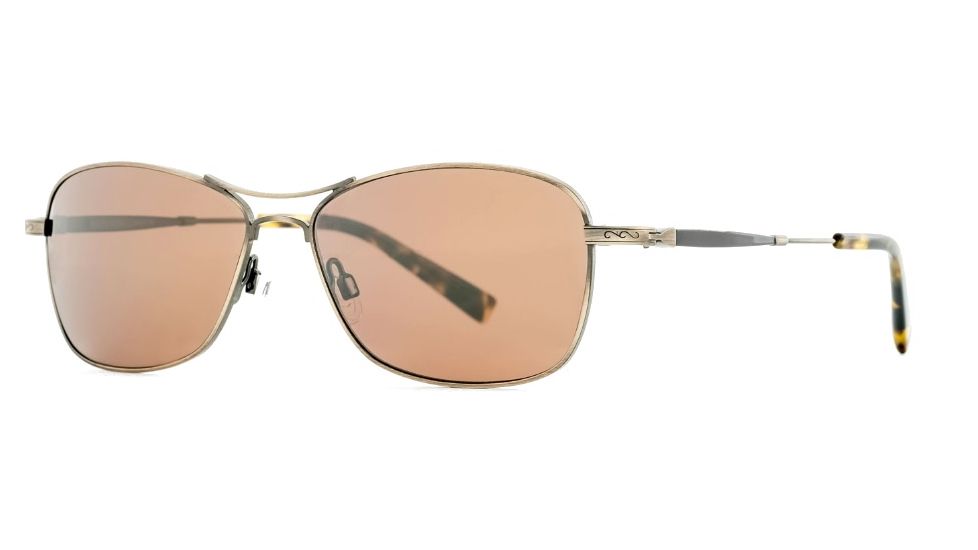 Reptile Sun Rabida Single Vision Prescription Sunglasses, Antique Gold Frame, Polarized, RABGABSV