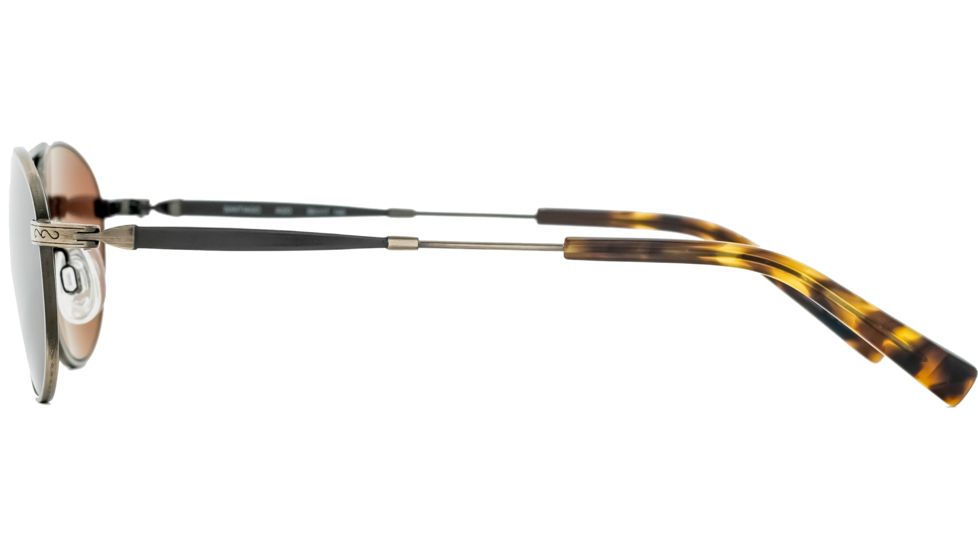 Reptile Sun Santiago Sunglasses, Antique Gold Frame, Titanium Gold/Poly Lens, Polarized, SANGAG