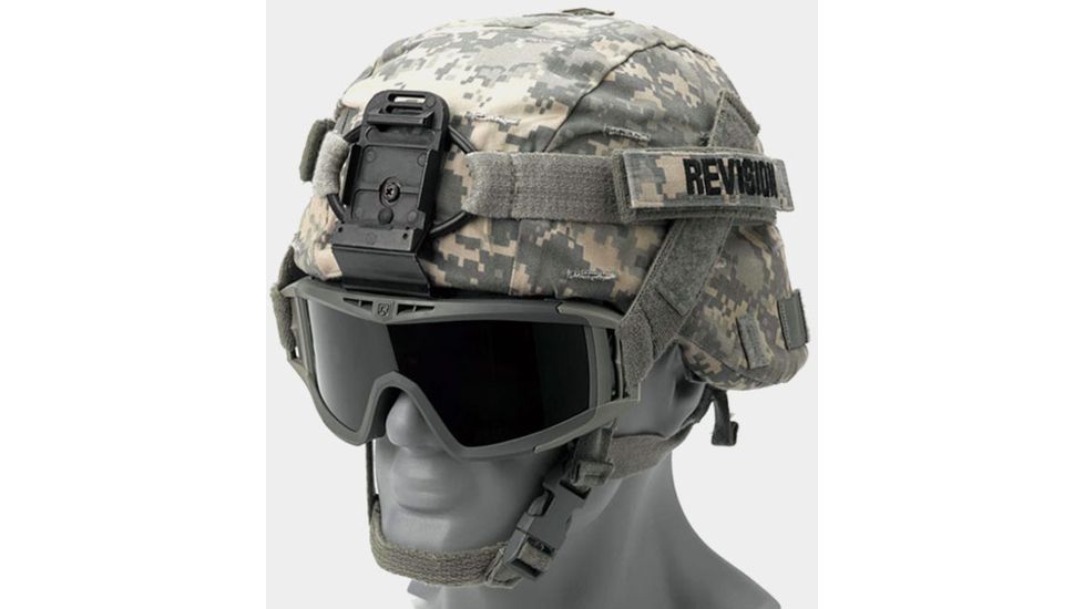 Revision Desert Locust Military Goggle &amp; PDQ Quick Release Combo, F.Green 4-0309-9519
