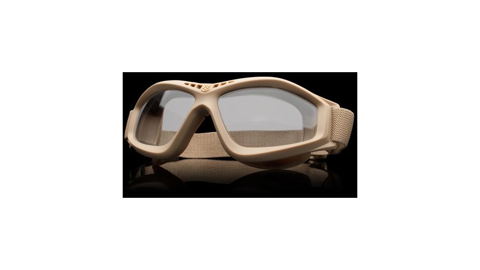 Revision Military Eyewear Bullet Ant Tactical Goggle Basic Kit - Clear Lens, Tan Frame 4-0045-0116