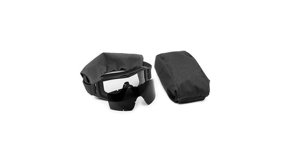 Revision Eyewear Desert Locust Ballistic Goggle Essential Kit, Black