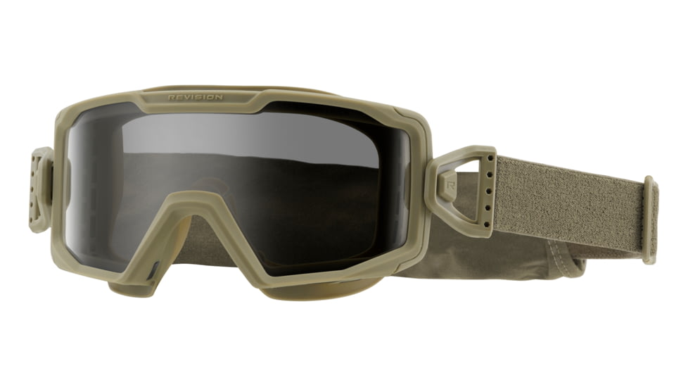 Revision Merlinhawk Goggle System Basic Kits, Tan 499 Frame, Smoke lens, Regular, 4-2100-0017