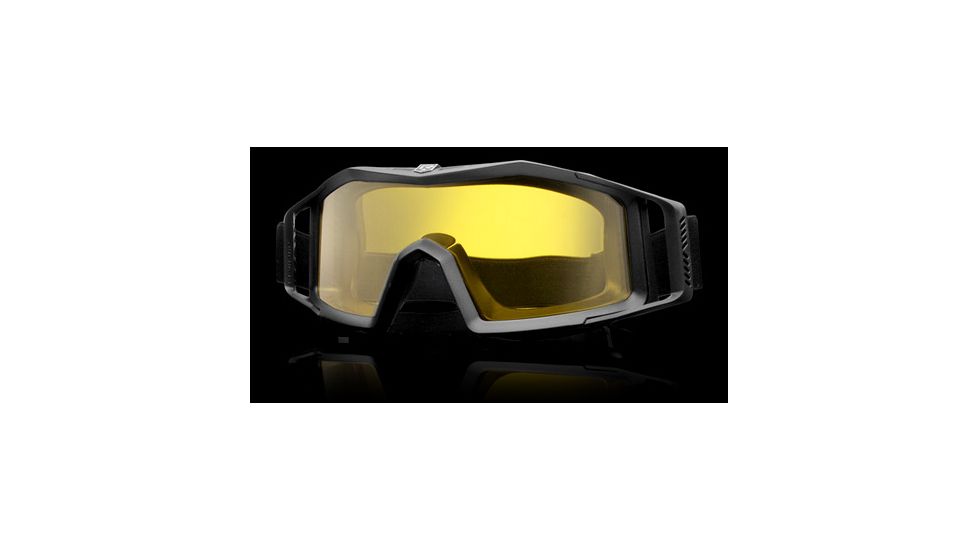 Revision Eyewear WolfSpider Goggles - Black frame, Hi-Contrast Yellow lens