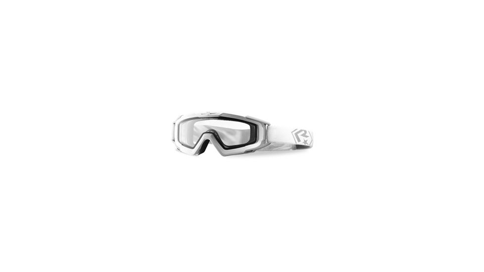 Revision Snowhawk Basic Goggle System w/ Clear Lens, White Frame, 4-0100-0007