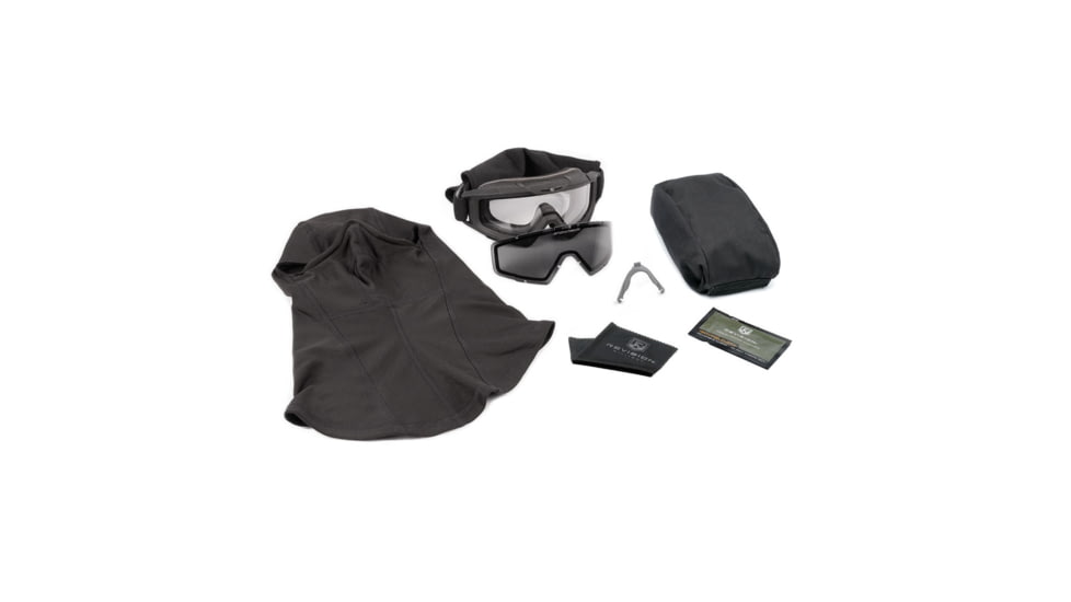 Revision SnowHawk Goggle System APEL Military Kit, Black, 4-0100-9128