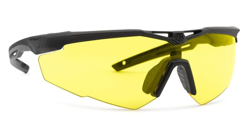 Revision Stingerhawk Eyewear Deluxe Kit, Clear/Solar/Yellow Lens, Black Frame, Regular, 4-0152-0000