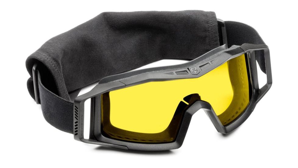 Revision Wolfspider Goggle Deluxe Kit, Clear/Solar Yellow Lens, Black Frame, 4-0307-0235