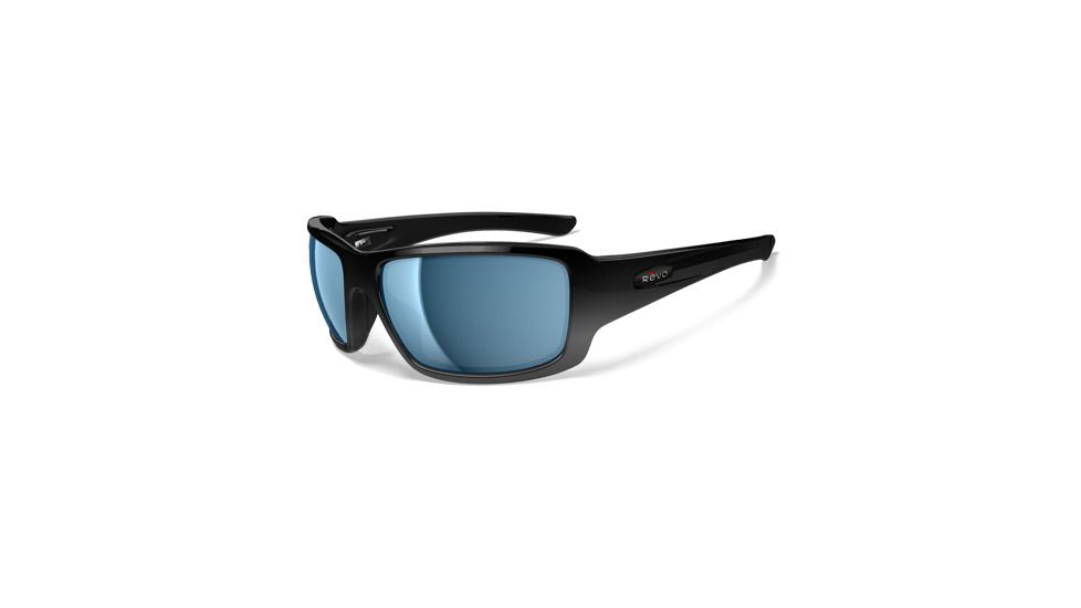 Revo Bearing Polished Black Nylon Frame, Water Lens Sunglasses - RE4057-03