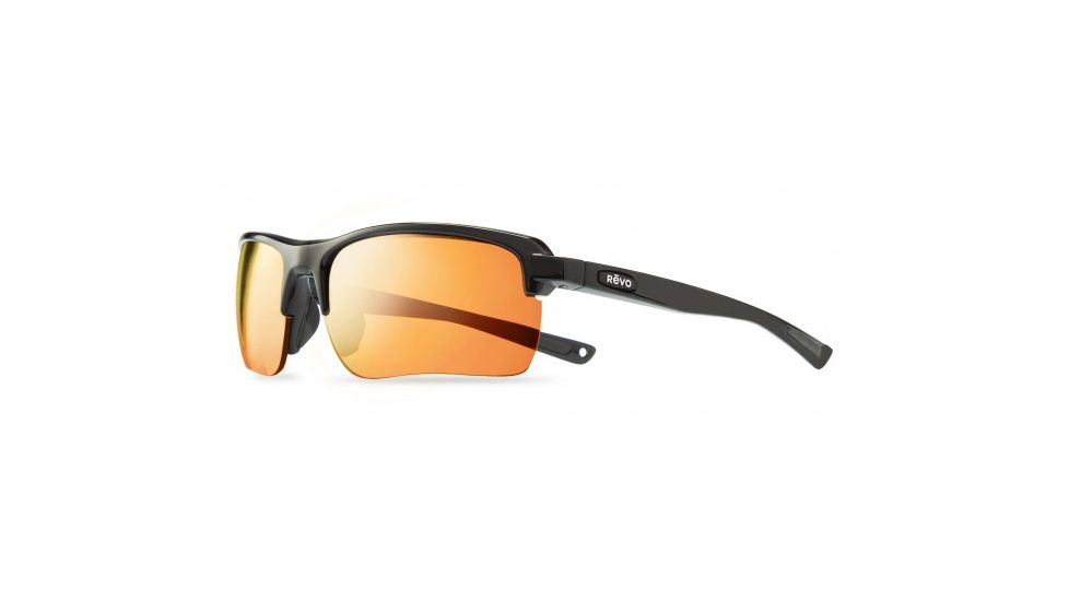 Revo Crux C Single Vision Prescription Sunglasses, Matte Black Frame, Polarized, RE 1021 11 OGSV