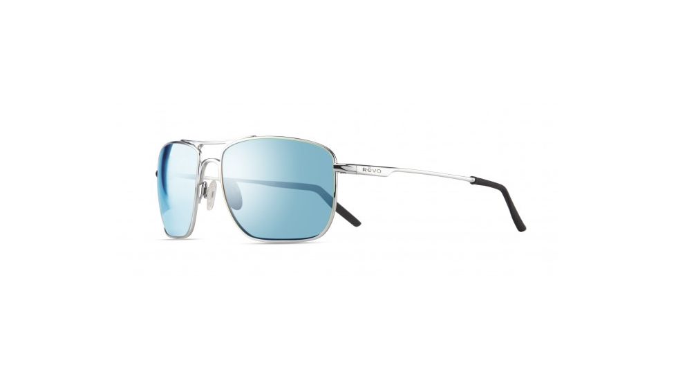 Revo Groundspeed Single Vision Prescription Sunglasses, Chrome Frame, Polarized, RE 3089 04 BLSV
