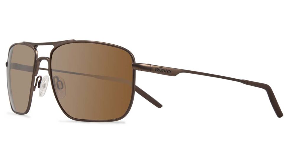 Revo Groundspeed Single Vision Prescription Sunglasses, Brown Frame, Polarized, RE 3089 03 BRSV