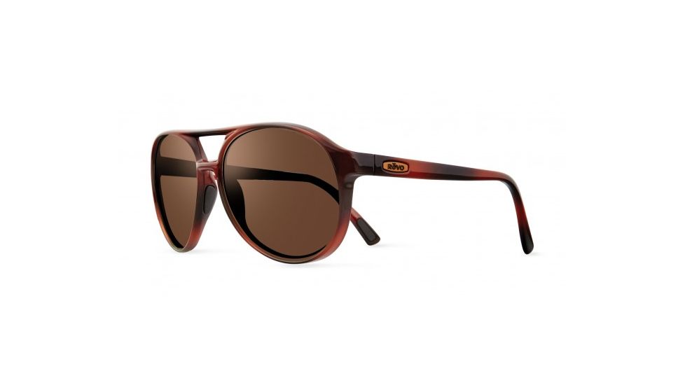 Revo Marx Single Vision Prescription Sunglasses, Honey Tortoise Frame, Polarized, RE 1059 12 BRSV