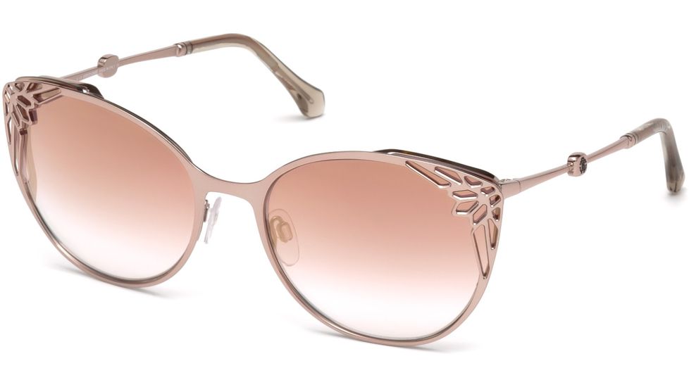 Roberto Cavalli RC1033 Sunglasses - Shiny Light Bronze Frame Color, Bordeaux Mirror Lens Color