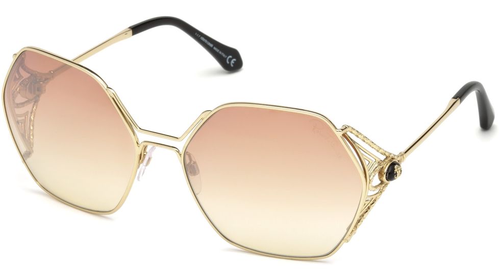 Roberto Cavalli RC1056 Sunglasses - Gold Frame Color, Bordeaux Mirror Lens Color