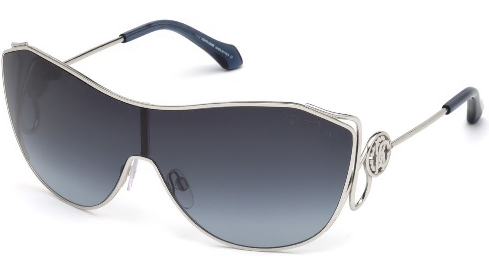 Roberto Cavalli RC1061 Sunglasses - Shiny Palladium Frame Color, Gradient Blue Lens Color