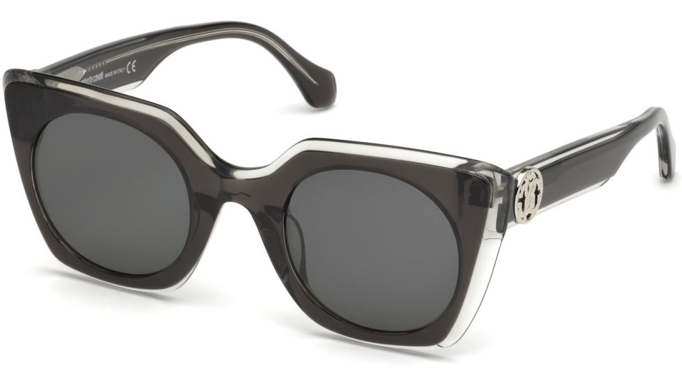 Roberto Cavalli RC1068 Sunglasses - Black Frame Color, Smoke Lens Color