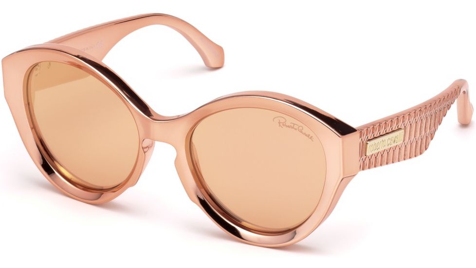 Roberto Cavalli RC1099 Sunglasses - Shiny Pink Frame, Brown Mirror Lenses, 58 mm Lens Diameter RC10995872G