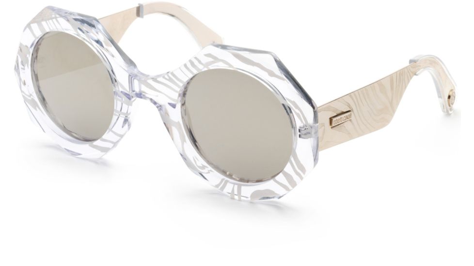 Roberto Cavalli RC1113 Sunglasses - Crystal Frame Color, Smoke Mirror Lens Color