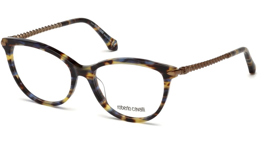 Roberto Cavalli RC5045 Eyeglass Frames - Coloured Havana Frame Color