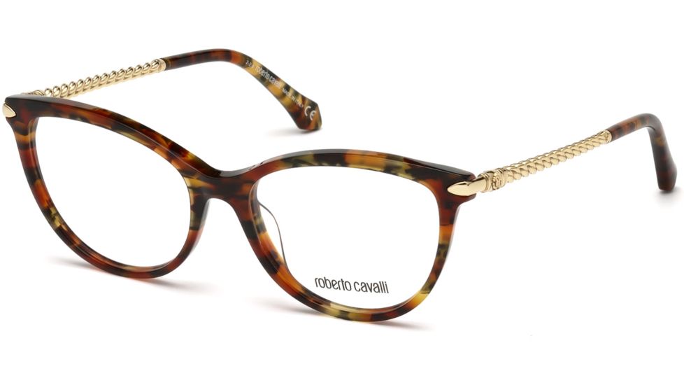 Roberto Cavalli RC5045 Eyeglass Frames - Coloured Havana Frame Color