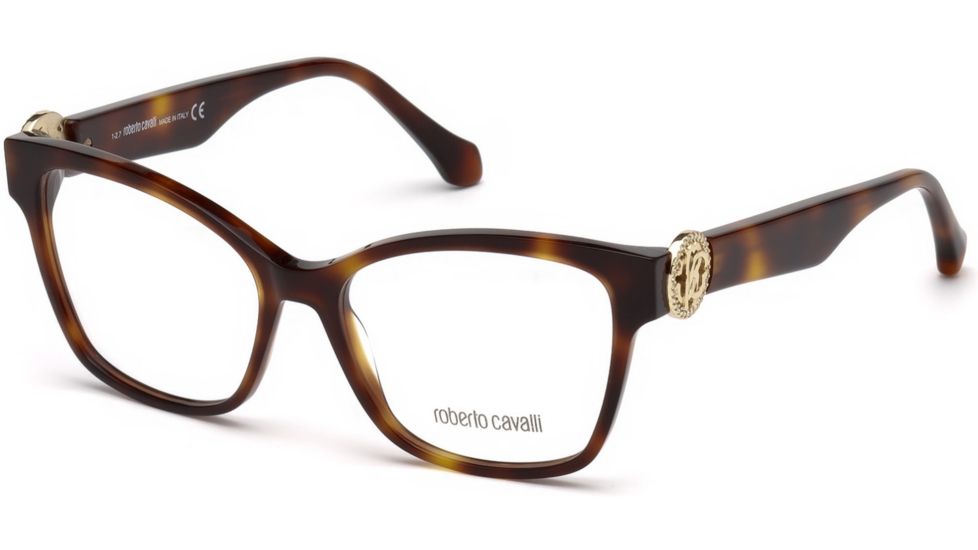 Roberto Cavalli RC5067 Eyeglass Frames - Dark Havana Frame Color