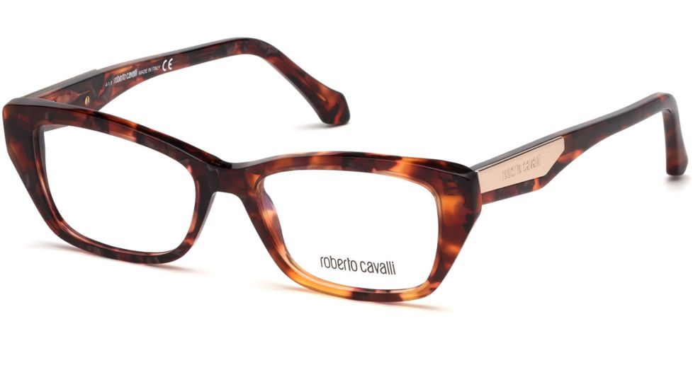 Roberto Cavalli RC5082 Eyeglass Frames - Red Havana Frame Color