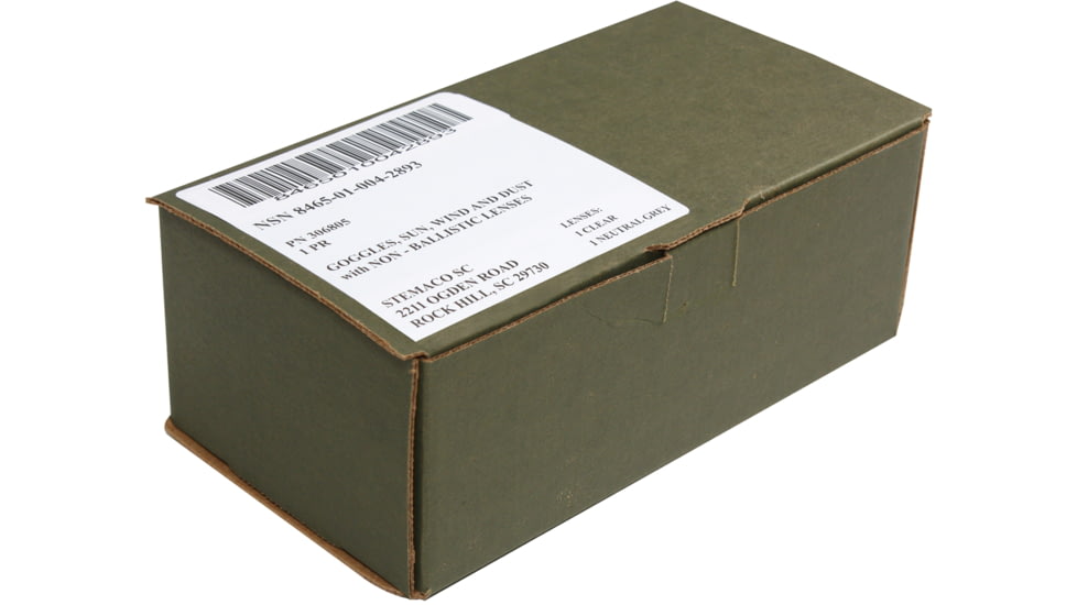 Rothco Genuine G.I. Type Sun, Wind &amp; Dust Goggles, Black, 10350