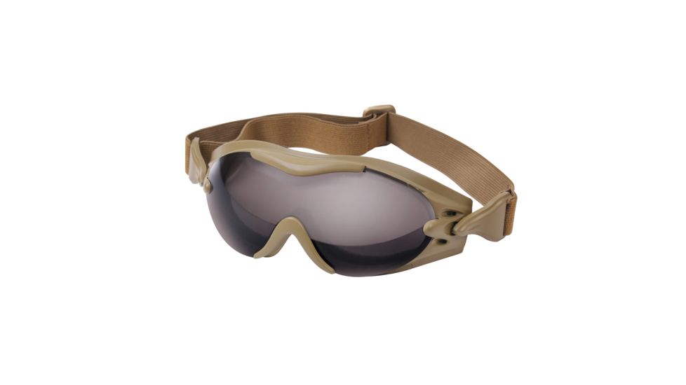Rothco SWAT Tec Single Lens Tactical Goggle, Coyote Brown, 11397-CoyoteBrown