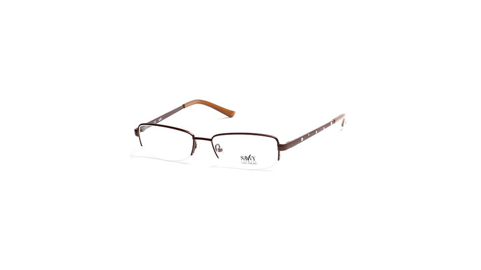 Savvy SV0400 Eyeglass Frames - Matte Dark Brown Frame Color